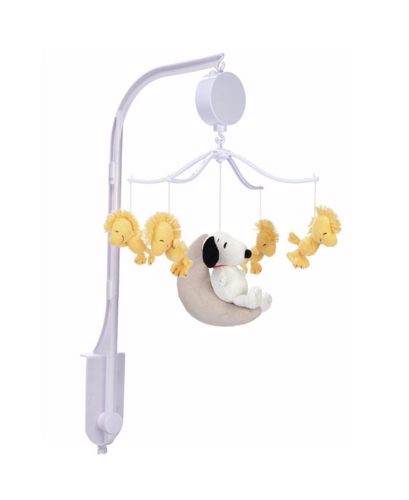 Snoopy Love Musical Baby Crib Mobile Soother Toy