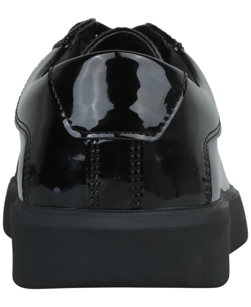 Men's Patent Leather Lace-Up Sneakers