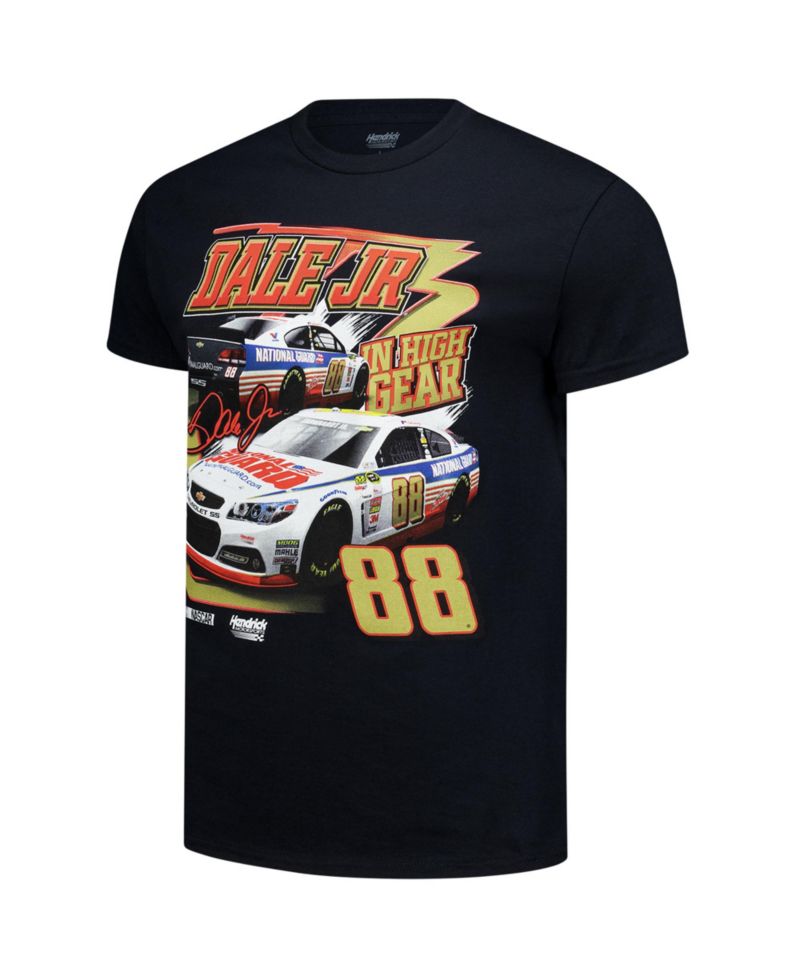 Men's Black Dale Earnhardt Jr. 1-Spot Pit Road Graphic Car T-Shirt