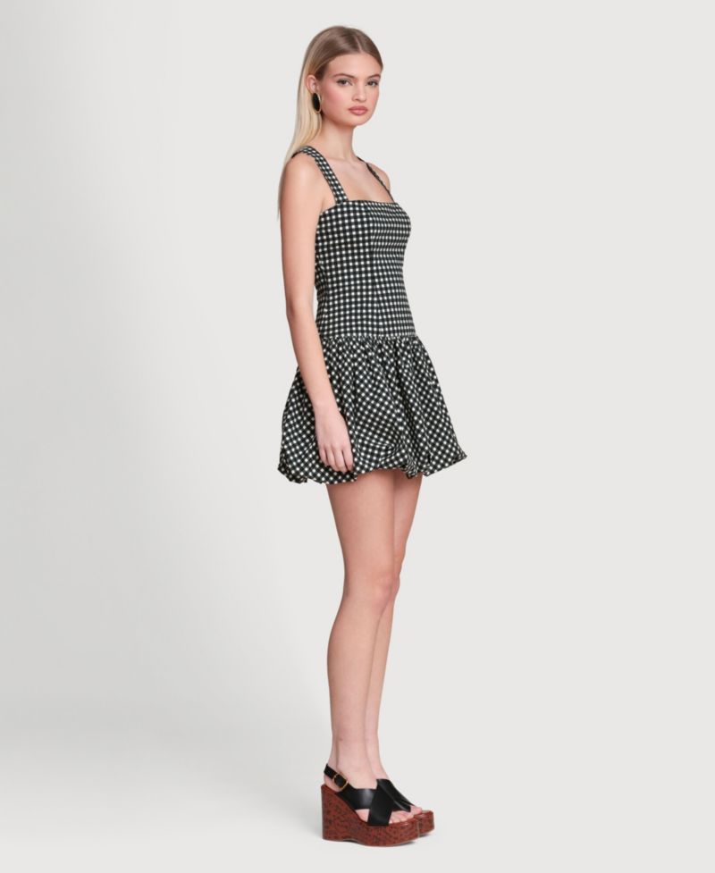 Women's Drop Waist Bubble Hem Mini Dress