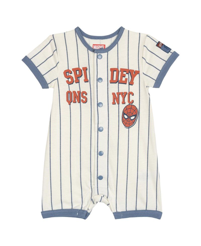 Baby Boys' ( 0-23 to 24 M ) Avengers Baseball One Piece Romper
