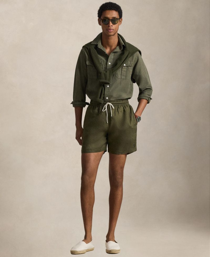 Men's Embroidered Swim Trunks