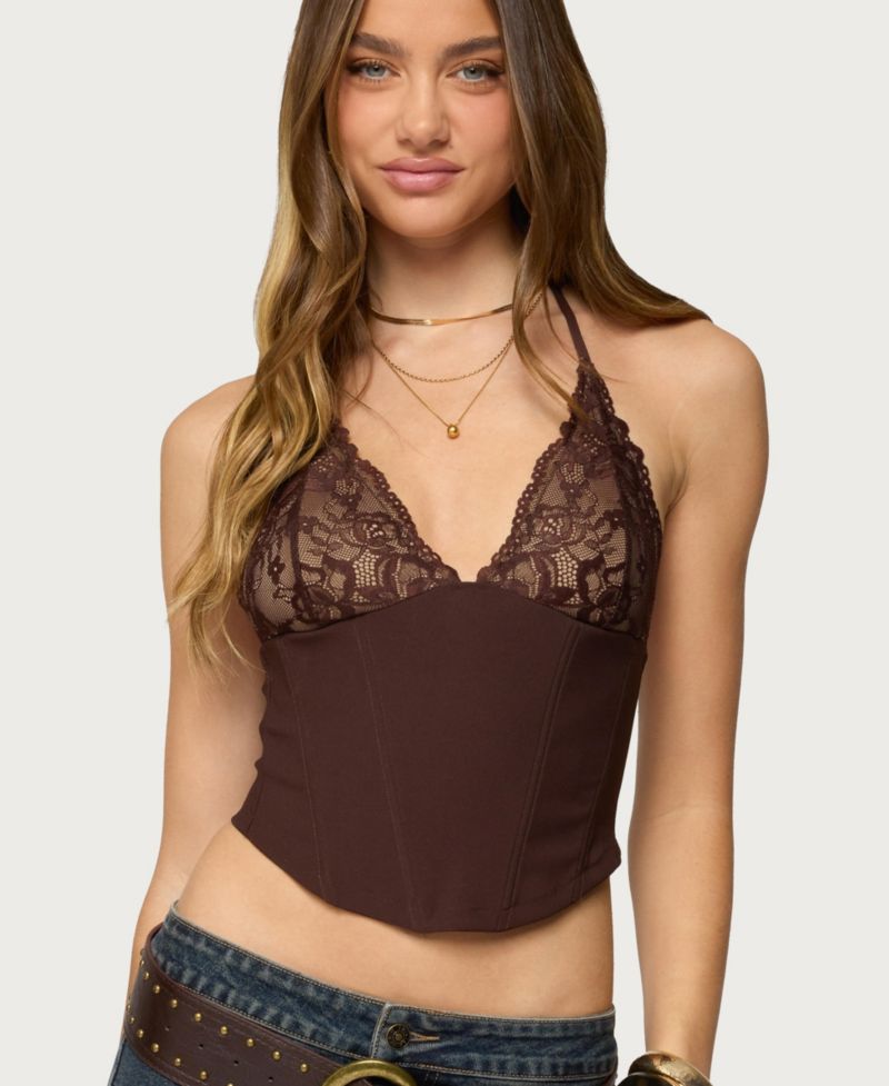 Women's Ghita Lacey Halter Corset