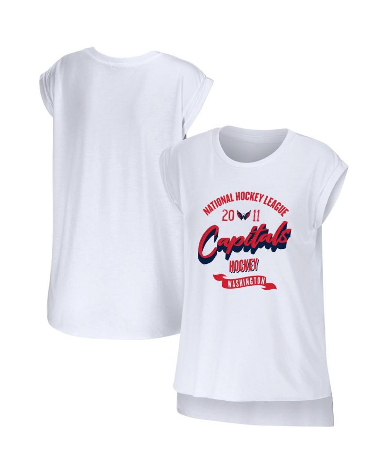 Women's White Washington Capitals Domestic Tank Top