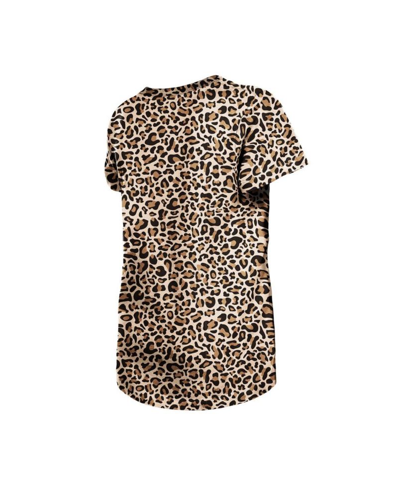Big Girls Brown Houston Astros Leopard T-Shirt