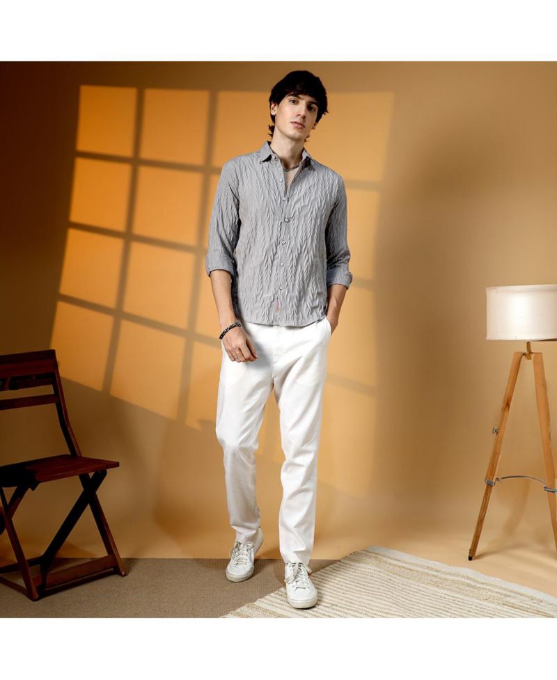 Men's Grain-Textured Shirt