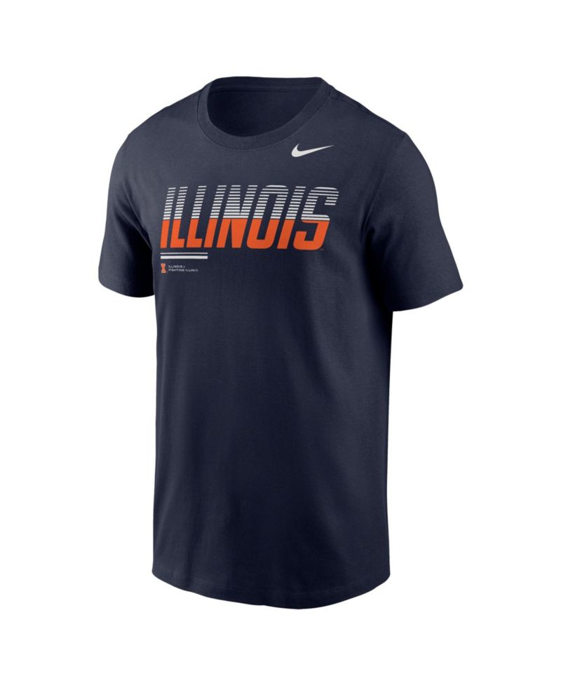 Men's Navy Illinois Fighting Illini 2026 Sideline Wordmark Legend Dri-FIT T-Shirt