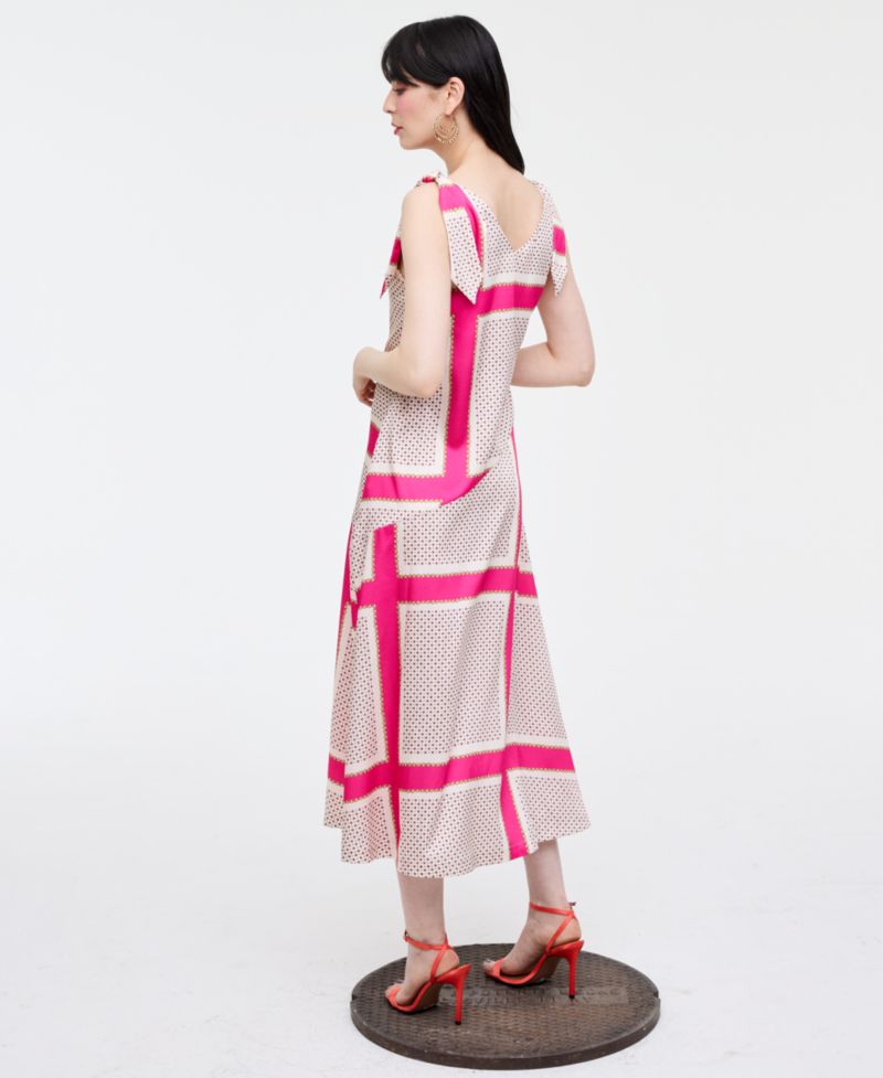 Women's Grid-Print Maxi Dress, Macy's Exclusive- Molly Rogers Capsule Collection