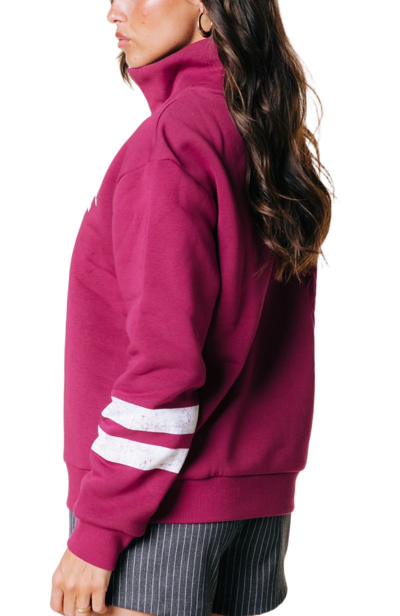 Women's Varsity Logo Relaxed Zip Sweat