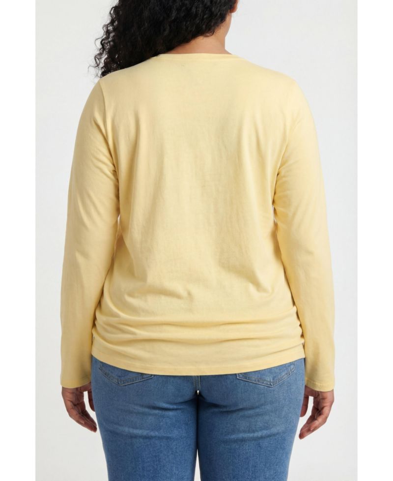 Women's Plus Size Perfect Long-Sleeve Crewneck Tee