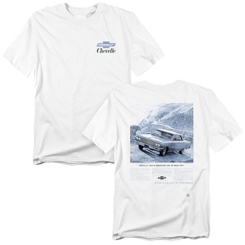 Men's Chevrolet Chevelle Mountain Ad Front Back T-Shirt