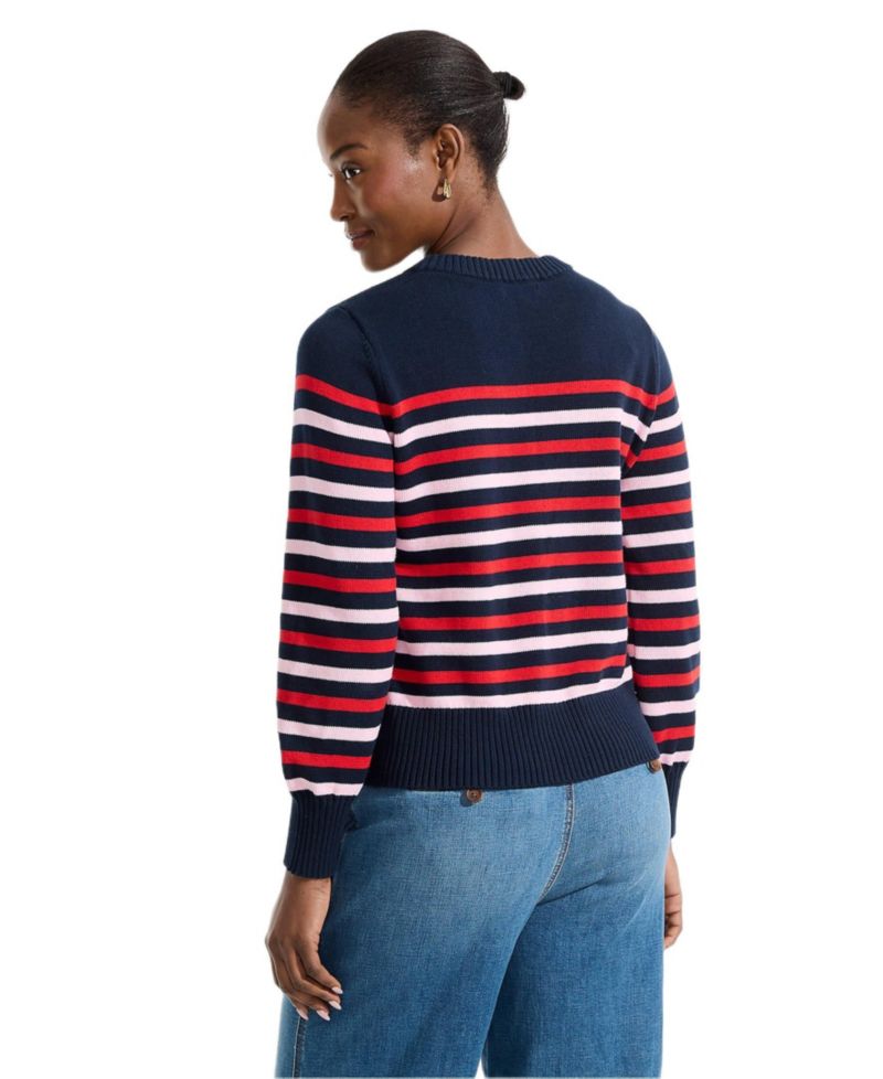 Women's Drifter Heart-Print Crewneck Sweater