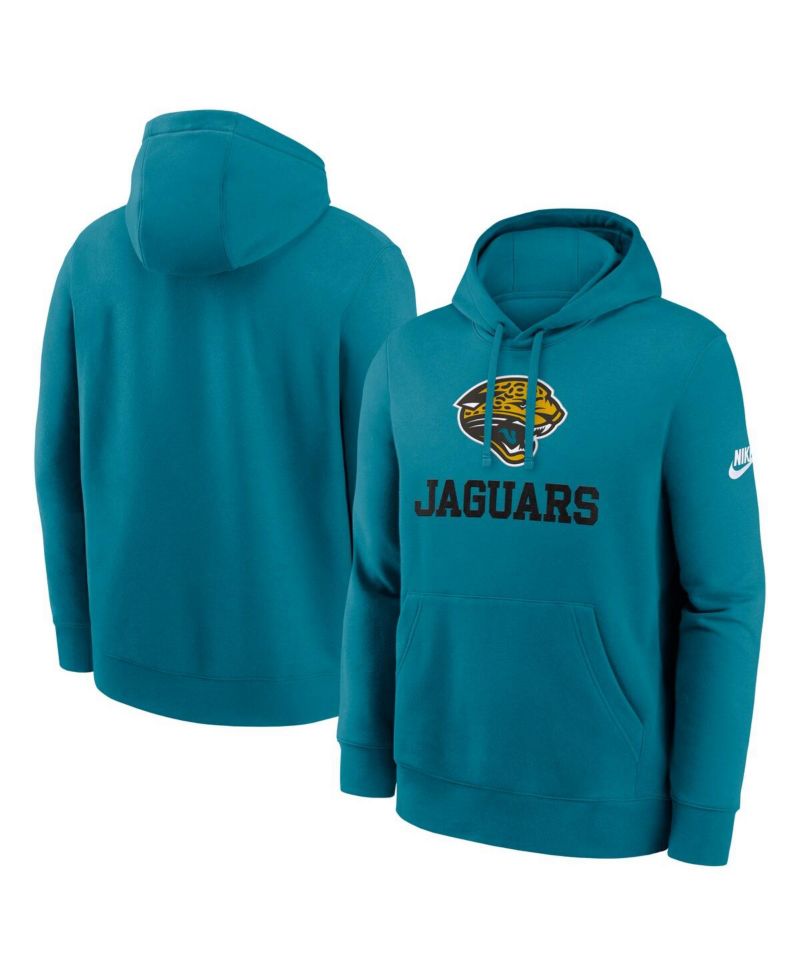 Men's Teal Jacksonville Jaguars Best Season Rewind Club Pullover Hoodie