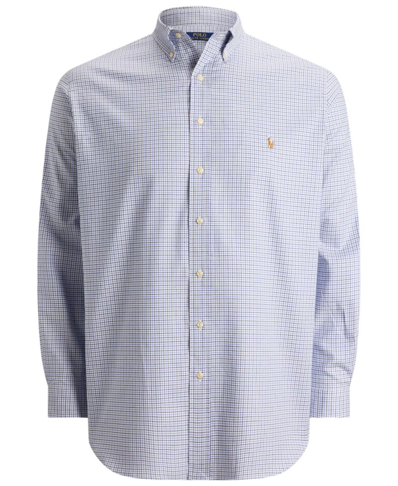 Men's Big & Tall Stripe Soft Cotton Shirt