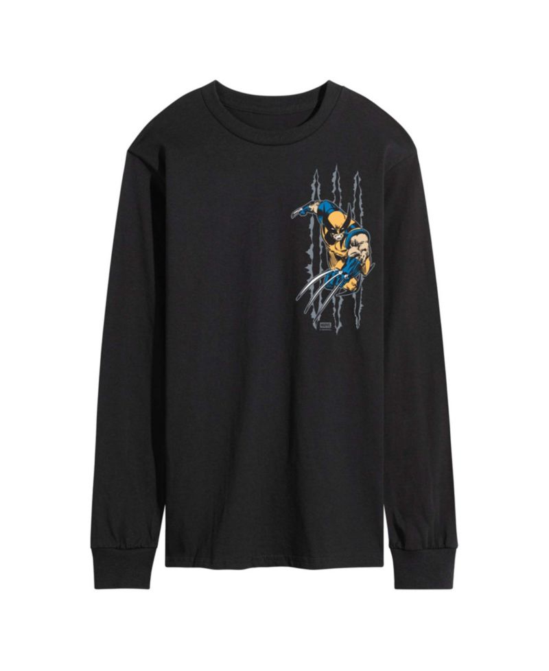 Men's Wolverine Slash Long-Sleeve Graphic T-Shirt