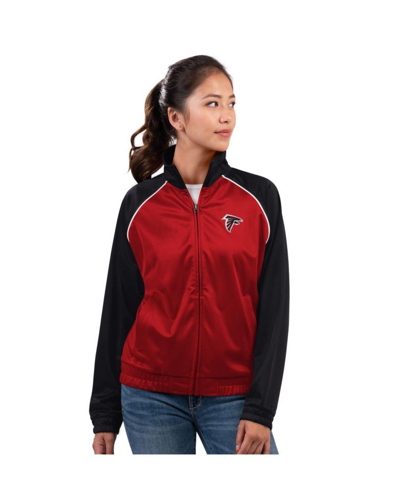 Women's Red Atlanta Falcons Replay Full-Zip Track Jacket