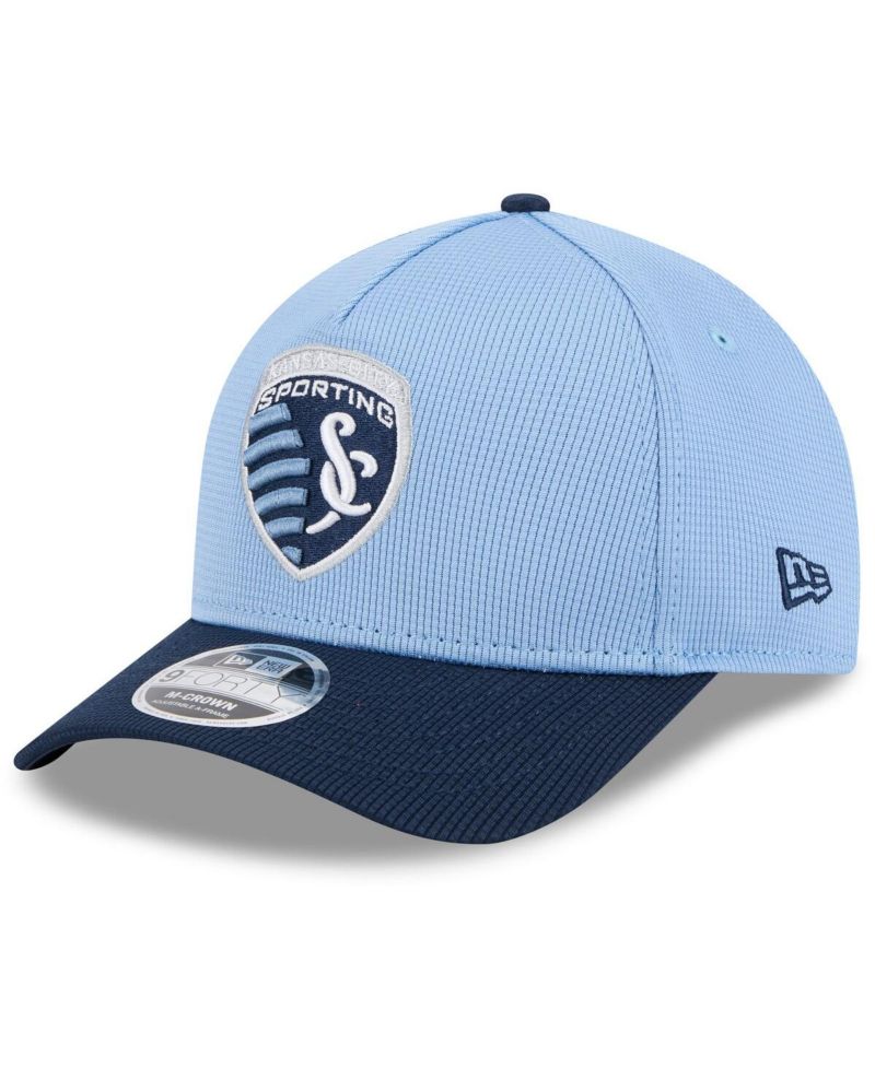 Men's Light Blue Sporting Kansas City 2025 Jersey Hook 9FORTY M-Crown Adjustable Hat