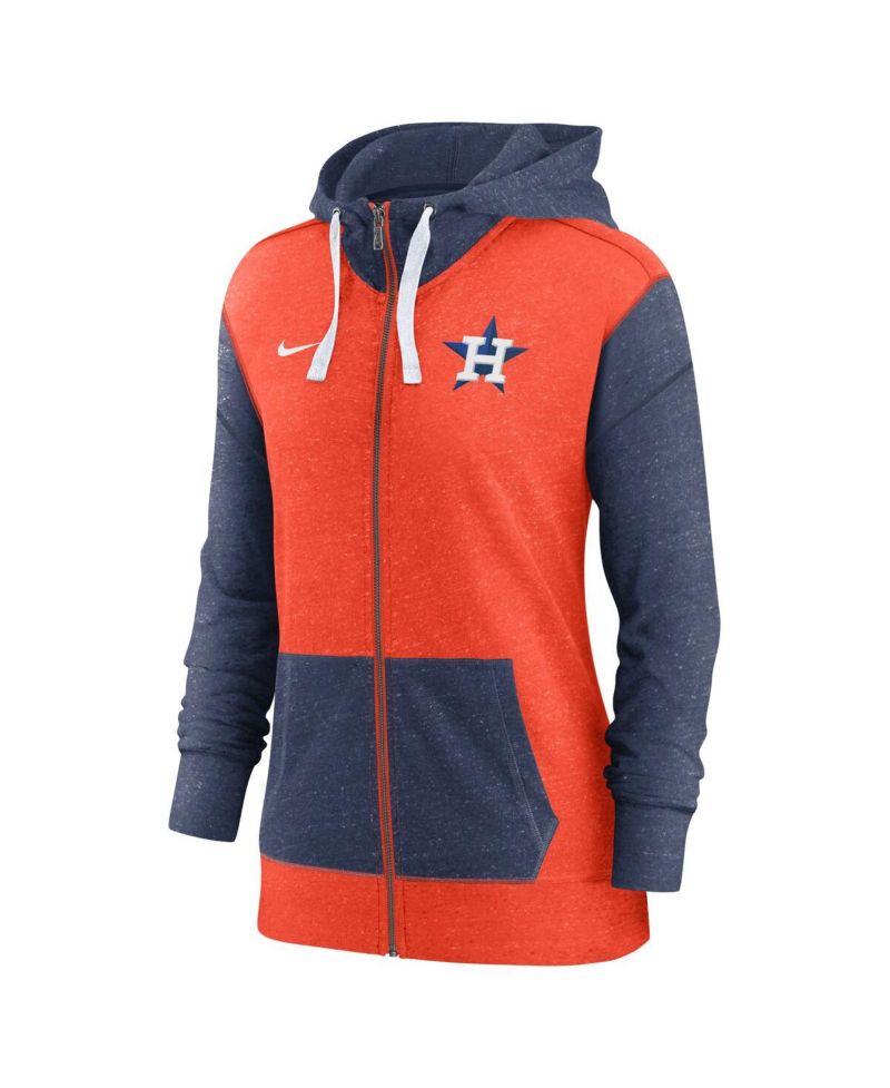 Women's Orange Houston Astros Full-Zip Hoodie