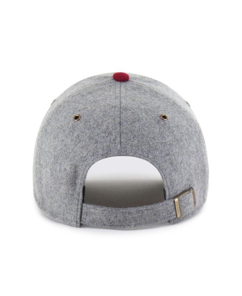 Men's Gray/Red Arizona Diamondbacks Golden Age Wool Clean Up Adjustable Hat