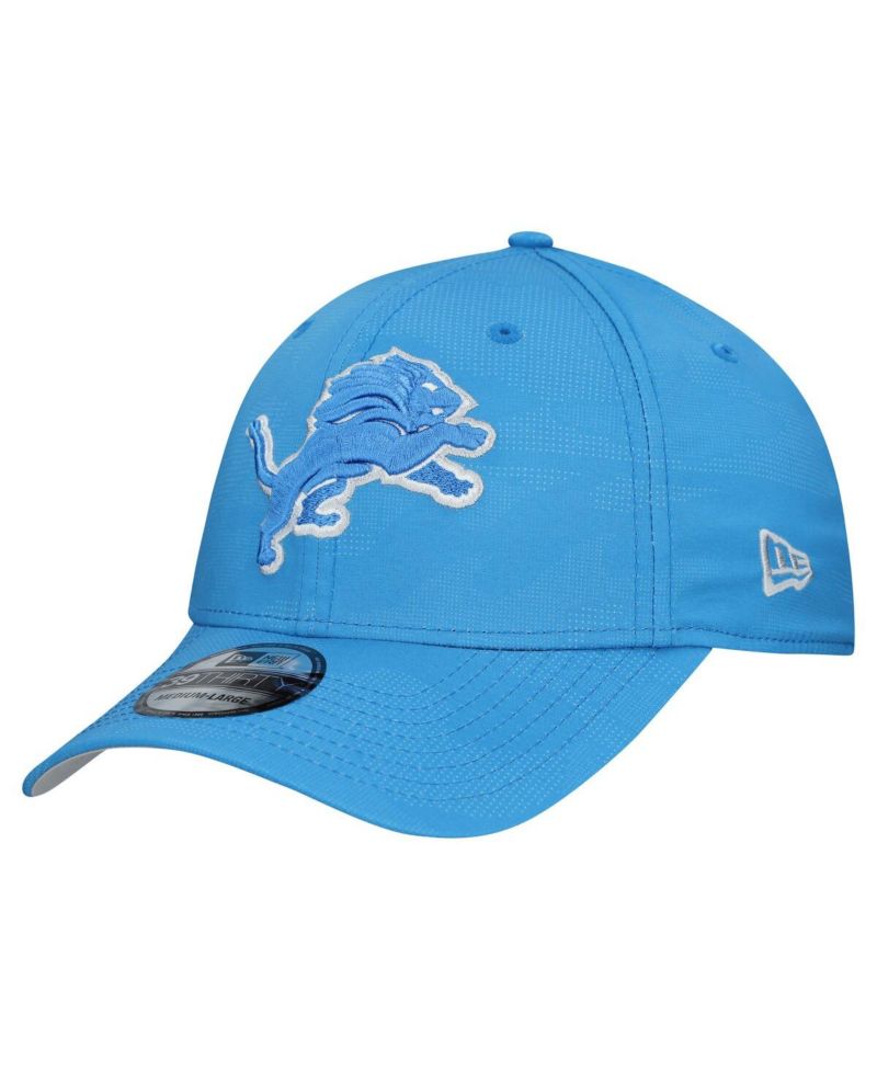 Men's Blue Detroit Lions Tonal Camo 39THIRTY Stretch Fit Hat