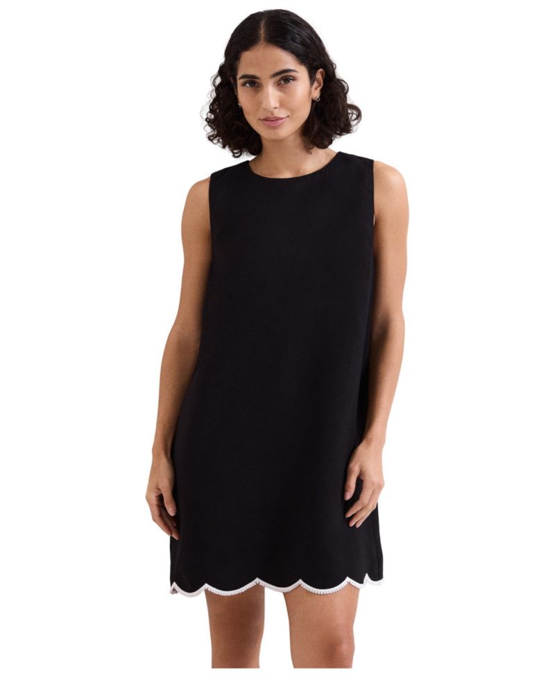 Women's Marta Scalloped Hem Shift Dress