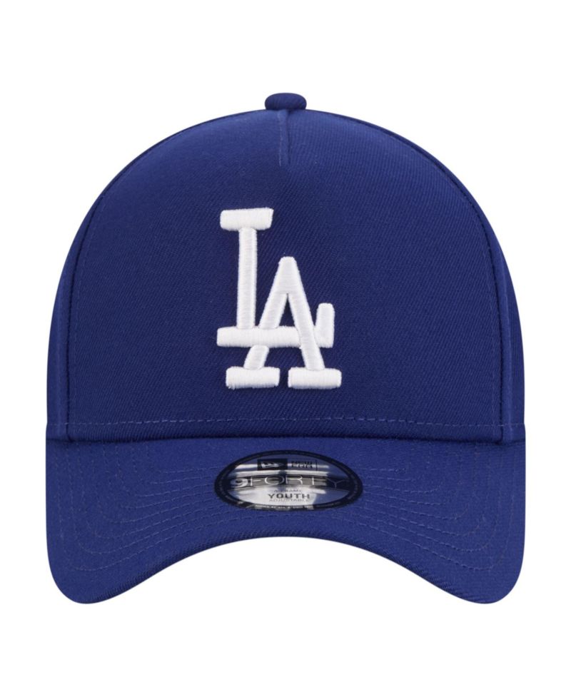 Big Boys and Girls Royal Los Angeles Dodgers 9FORTY A-Frame Adjustable Hat