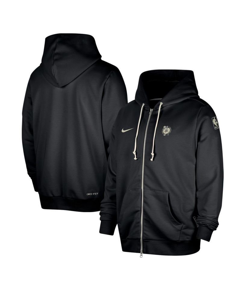 Men's Black Boston Celtics Authentic Standard Issue Full-zip Hoodie Jacket