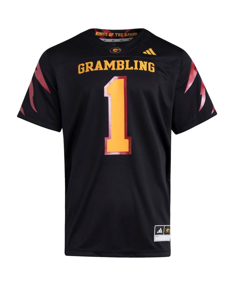 Men's Black Grambling Tigers Premier Strategy Jersey