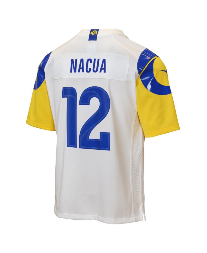 Big Boys and Girls Puka Nacua White Los Angeles Rams Game Jersey