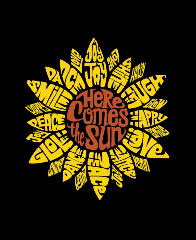 Women's Sunflower Word Art Hooded Sweatshirt