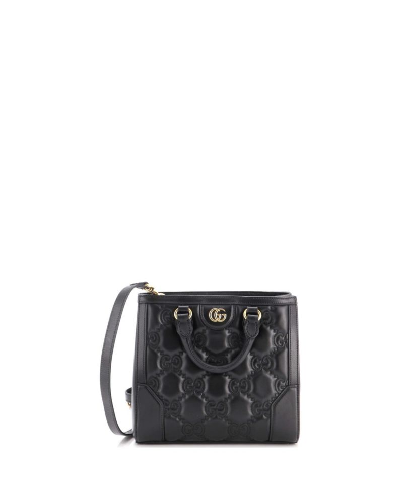 Mini GG Top Handle Tote GG Matelasse Leather