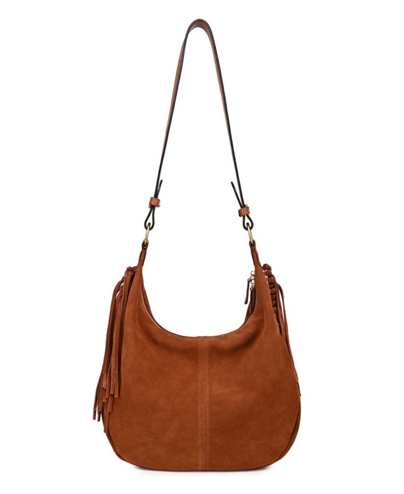 Hydrangea Large Leather Shoulder Handbag