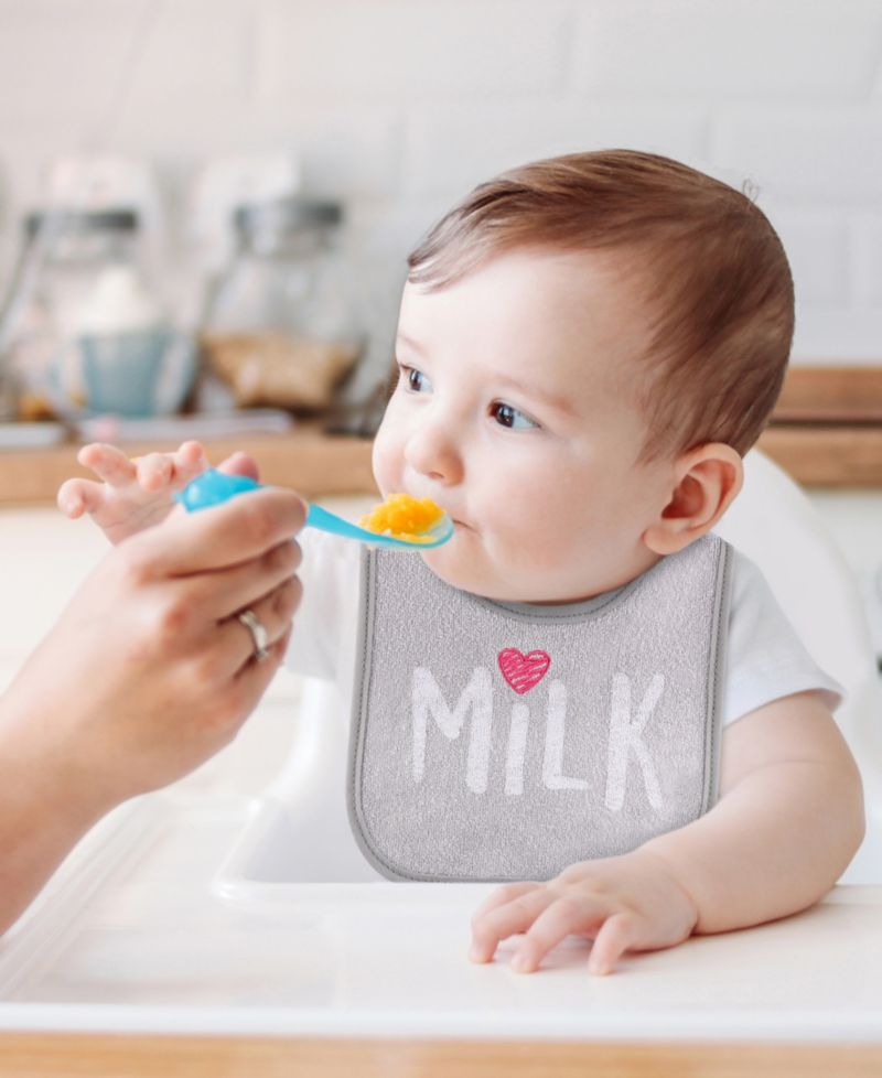 Cotton Feeding Baby Bib, 8pk Girls