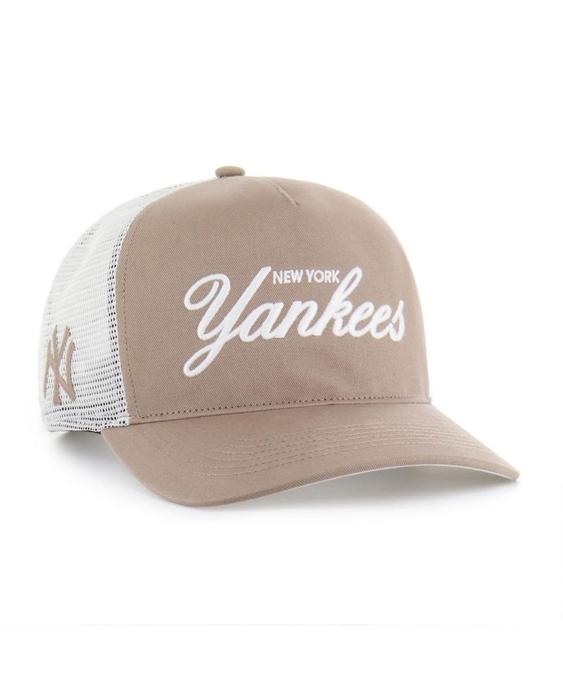 Men's Brown New York Yankees Foundational Mesh Hitch Adjustable Hat
