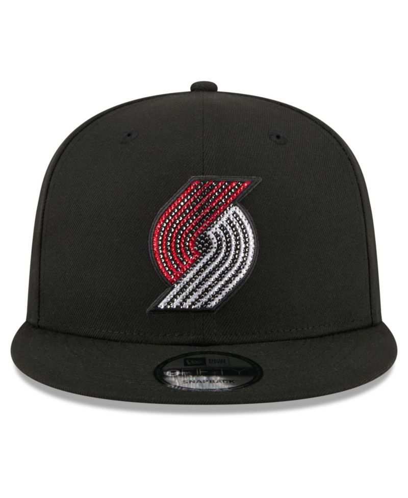Men's Black Portland Trail Blazers 2026 NBA Draft Crystal 9FIFTY Snapback Hat
