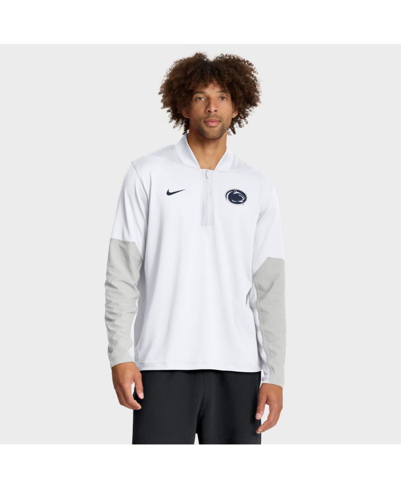 Men's White Penn State Nittany Lions One Goal Performance Half-Zip Pullover Hoodie