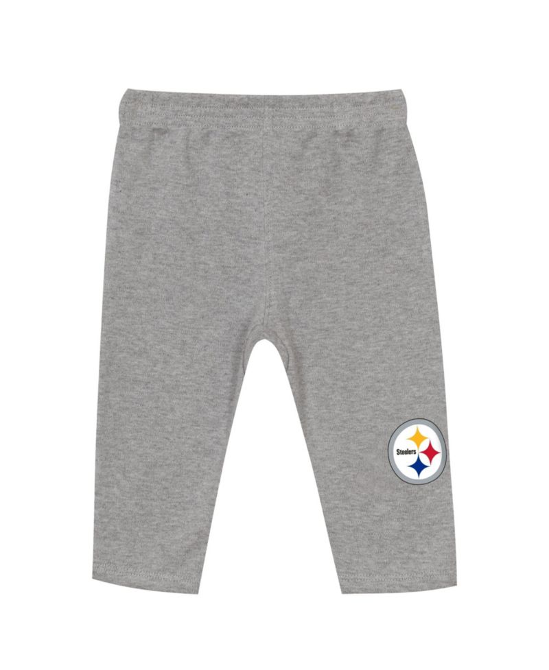 Baby Boys' and Girls' Pittsburgh Steelers Jersey Screen-Printed Bodysuit and Pants Set