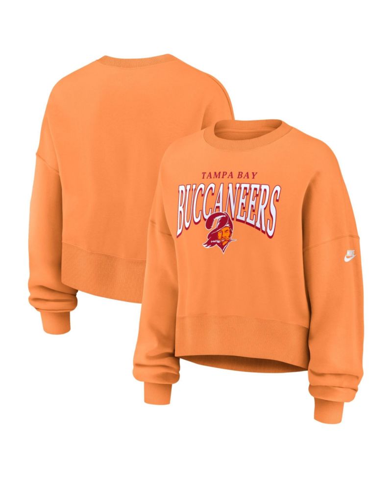 Women's Orange Tampa Bay Buccaneers Oversized Phoenix Fleece Sweatshirt