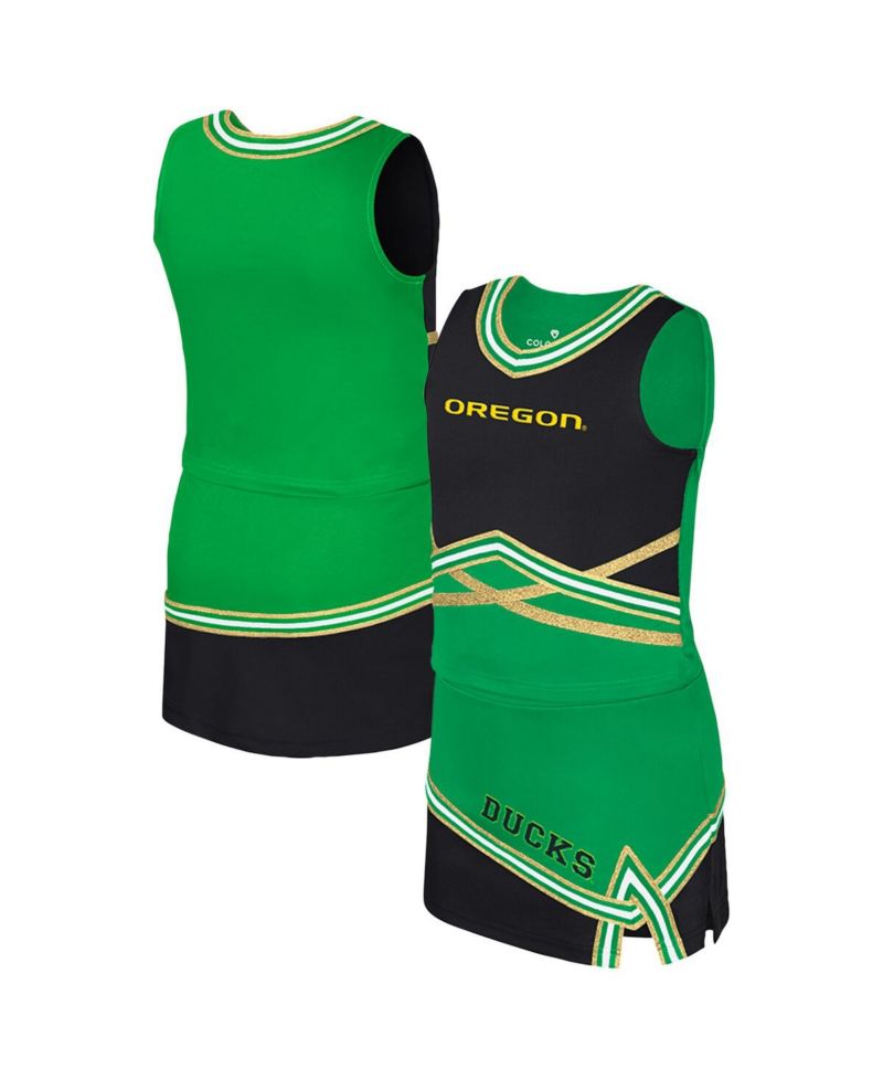 Big Girls 2-Piece Green Oregon Ducks Lollipop Park Cheer Set