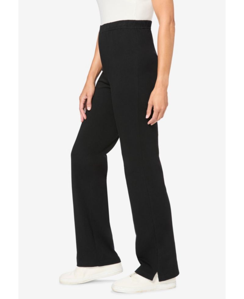 Women's Within Tall Stretch-Cotton Knit Pull-On Bootcut Leggings