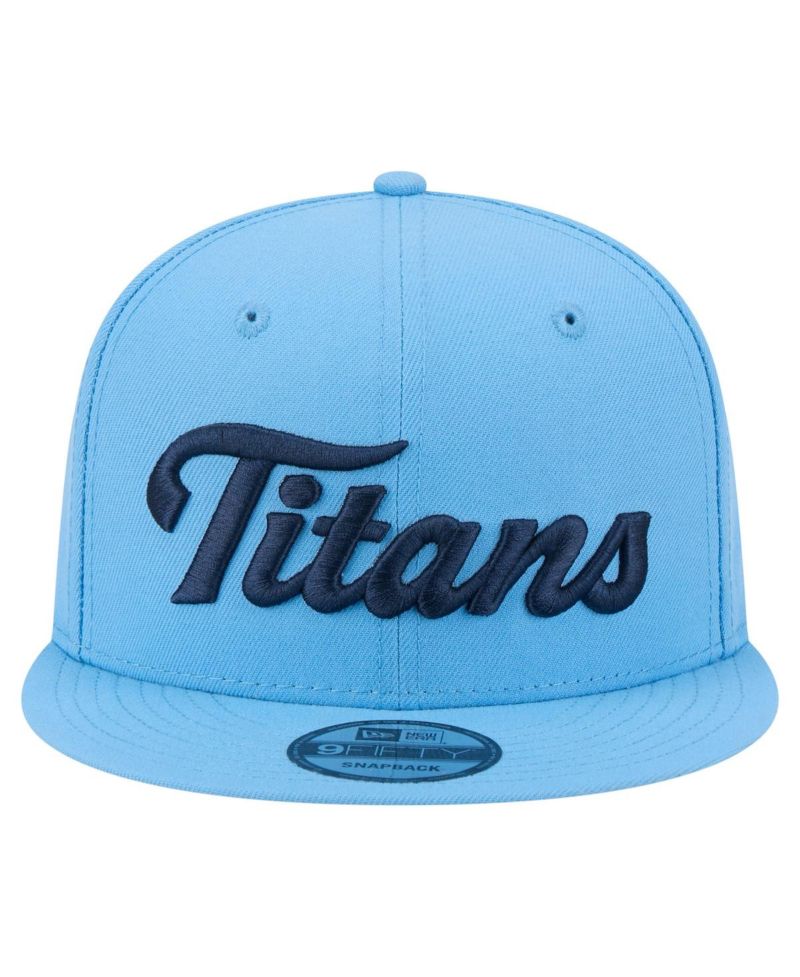 Men's Light Blue Tennessee Titans Script 9FIFTY Snapback Hat