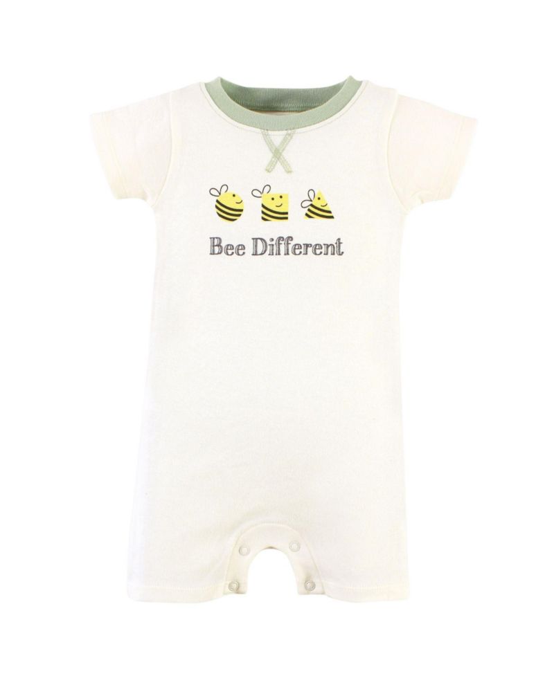 Baby Boys Unisex 2 Pack of Natural Rompers