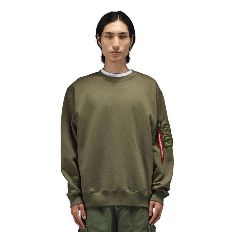 Men's Utility Pocket Crewneck Sweater