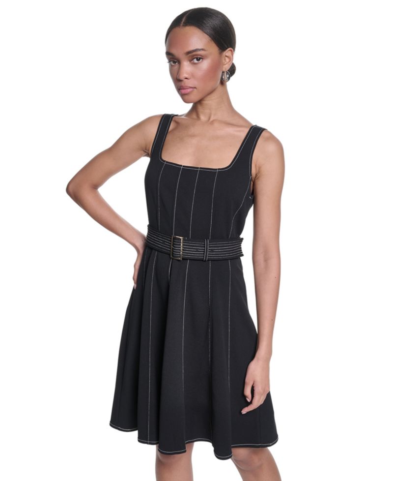 Women's Scuba Crepe Knee-Length Dress