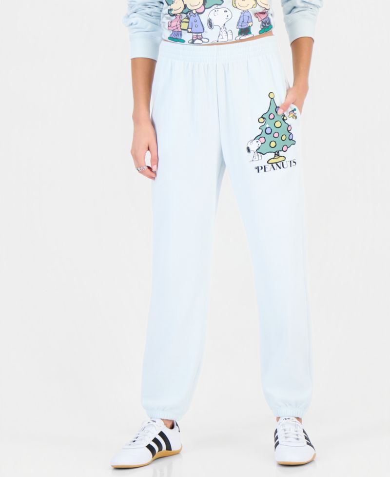 Juniors' Xmas Holiday Fleece Joggers