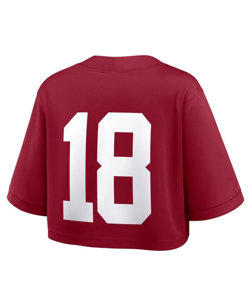 Women's Alabama Crimson Tide Crop V-Neck Jersey