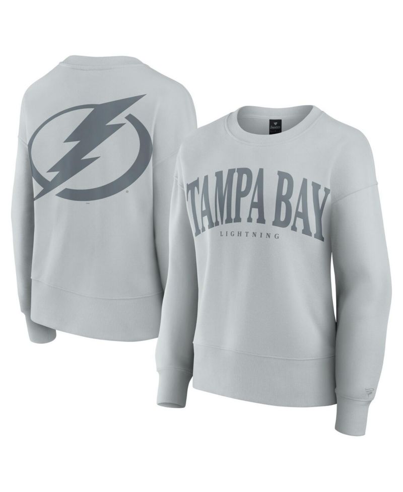 Women's Gray Tampa Bay Lightning Elements Flow Pullover Sweatshirt