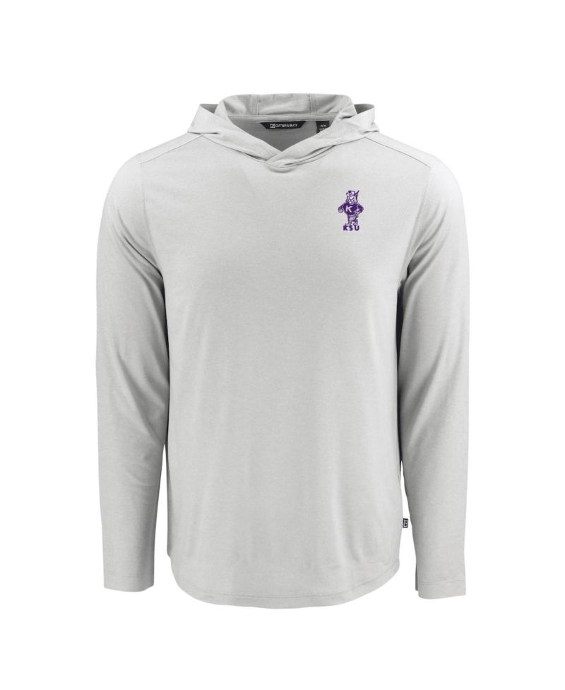 Men's Gray Kansas State Wildcats Coastline Epic Comfort Eco Long Sleeve Hoodie
