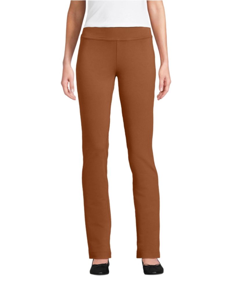 Women's Starfish Mid Rise Slim Leg Elastic Waist Pull On Pants