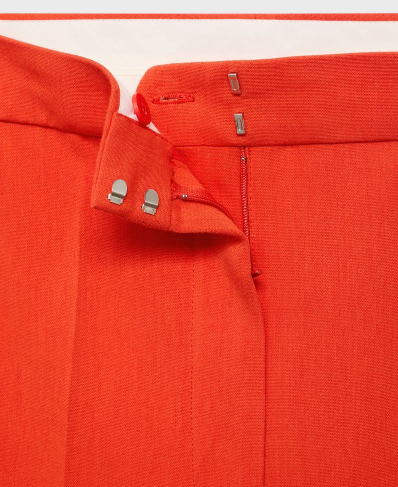 Women's Straight Mid-Rise Suit Pants